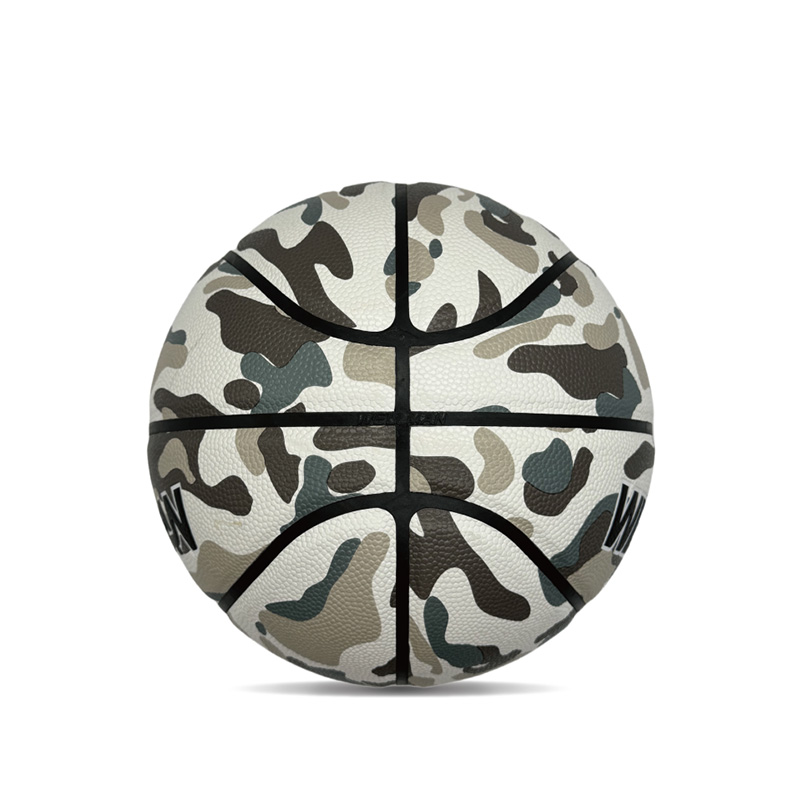 Hygroscopicity dalaman/luaran PU Bola bola keranjang sukan bercetak berwarna