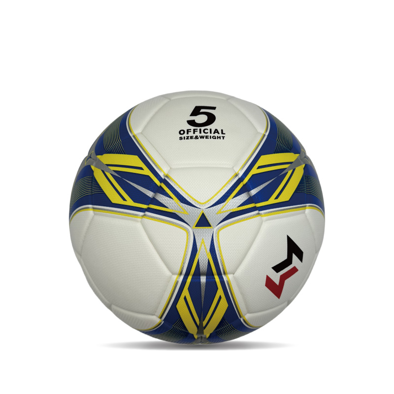 Diamond Pu Leather Professional Soccer Ball Saiz Rasmi 5 Custom Custom Unisex Latihan Tahan Lama Bola Sepak