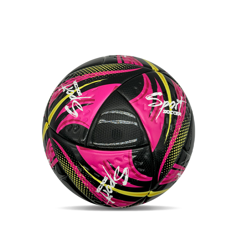 Jenis Khas Khas Berkilat Mirror Pu Custom Peribadi Bola Bola Saiz 5 Bola Sepak Hadiah Pink